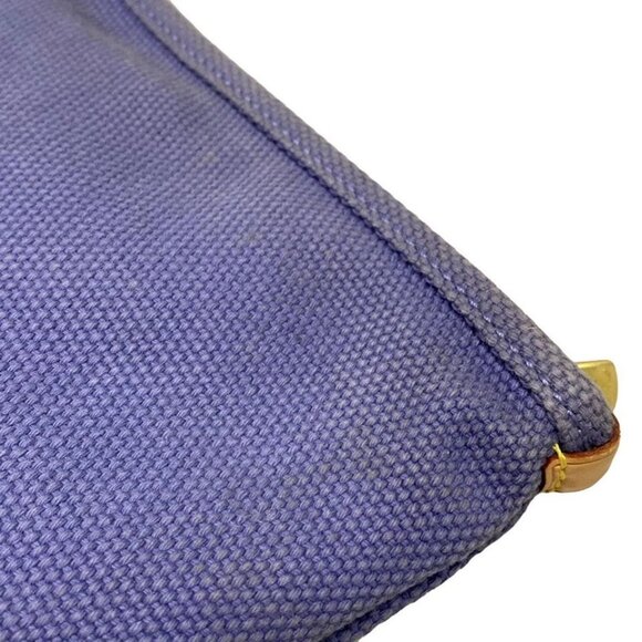 Auth LOUIS VUITTON Pochette Platt PM M40070 Blue Antigua - SP1025 Pouch Canvas - Picture 8 of 9
